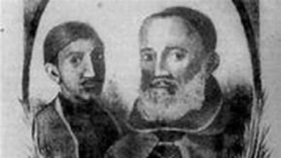 Father Tommaso and his servant ca 1840